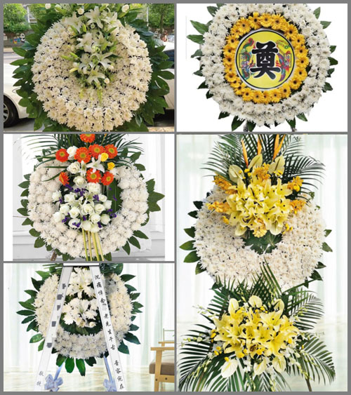 山东青岛胶州市胶东街道南庄二村花圈速递